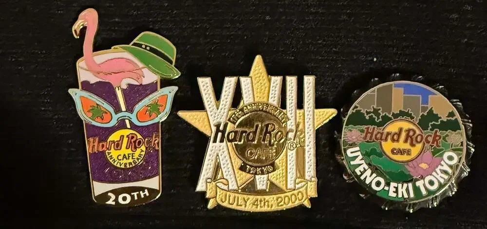 Hard Rock Cafe Tokyo Pin Lot of 3